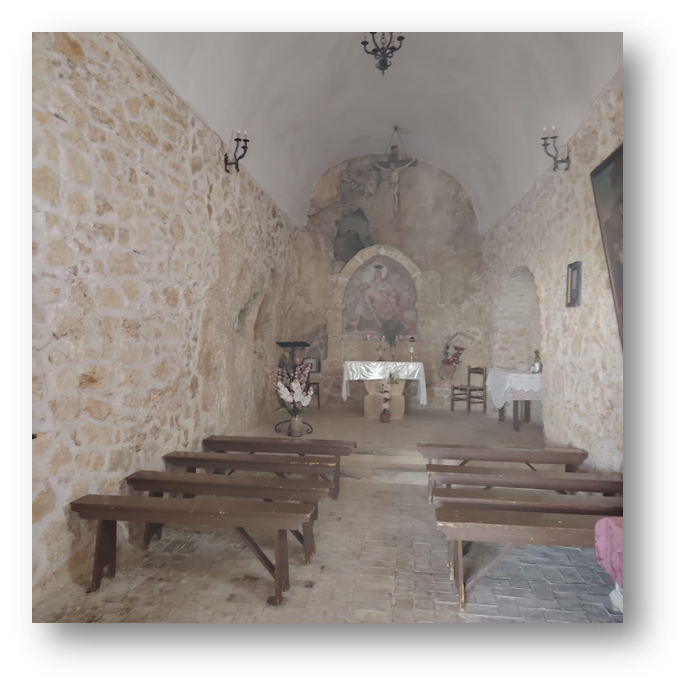 Interno dell'Eremo